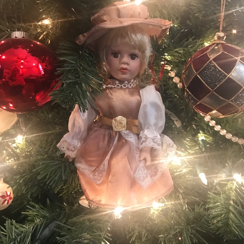 Victorian Christmas tree dolls